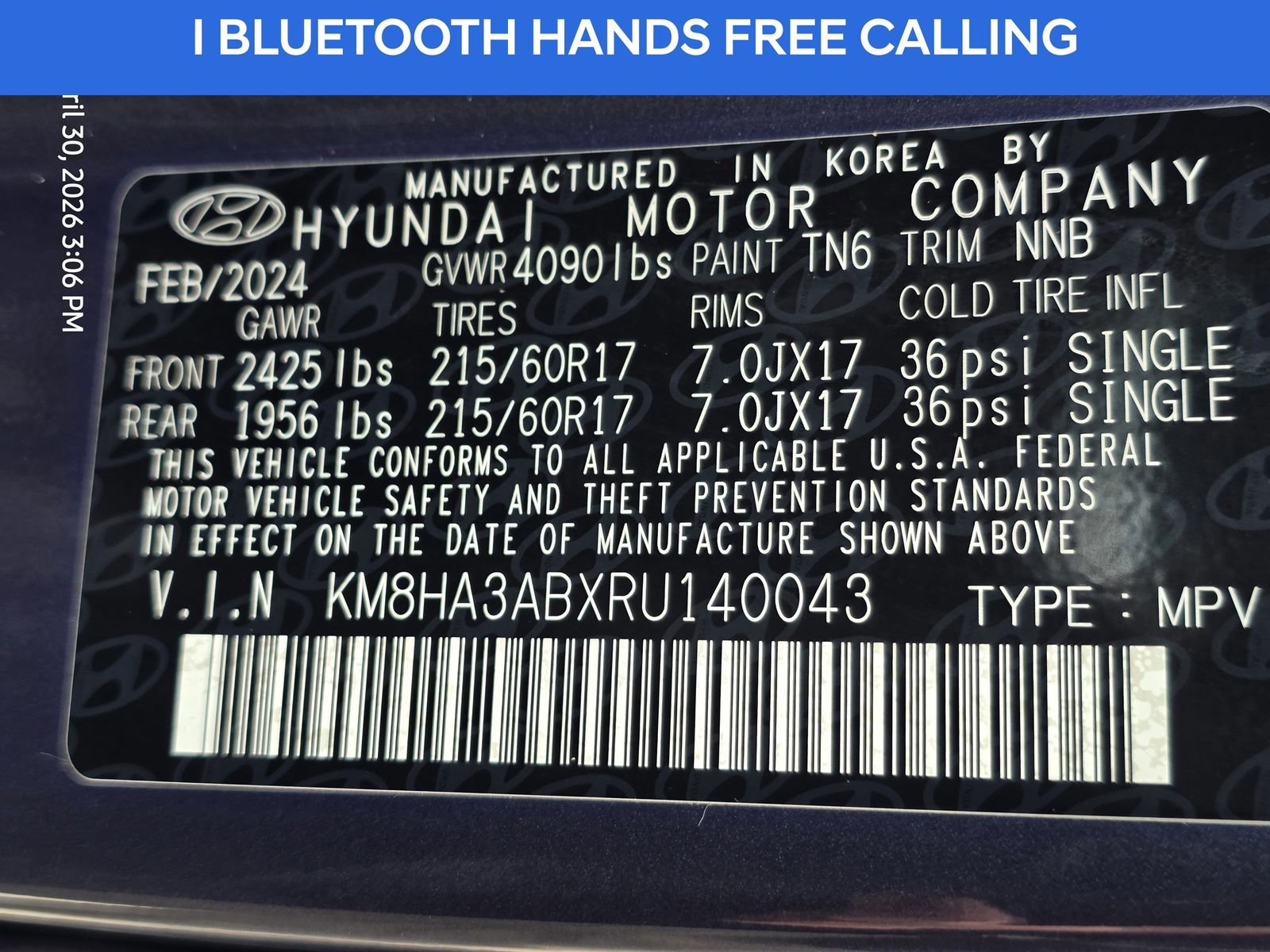 Certified 2024 Hyundai Kona SE FWD image 31