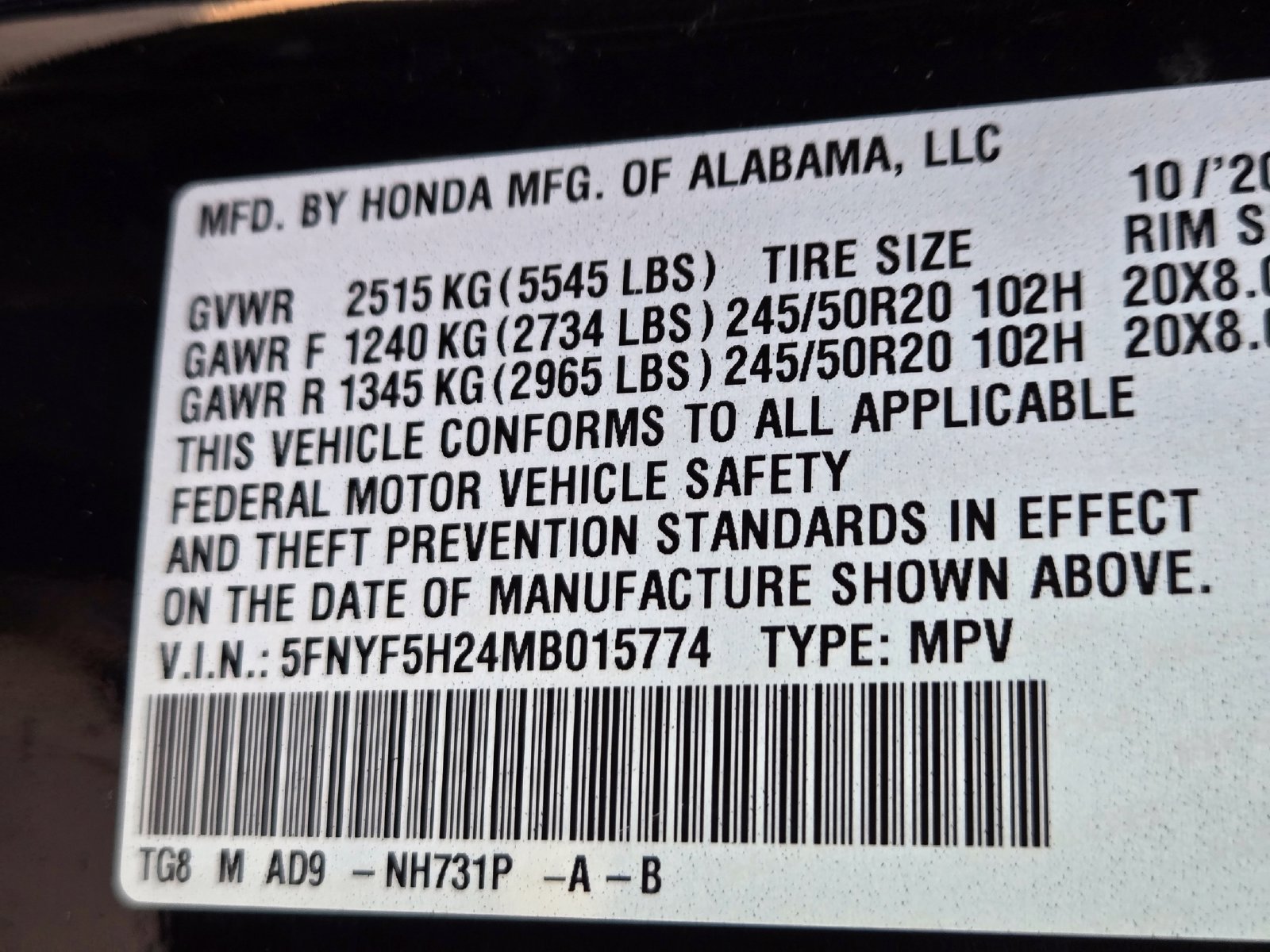 Used 2021 Honda Pilot Special Edition image 33