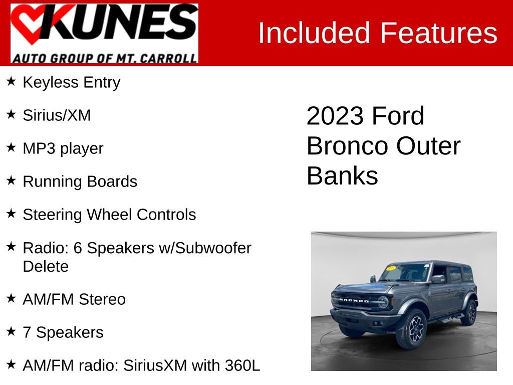 Used 2023 Ford Bronco Outer Banks AWD/4WD image 3
