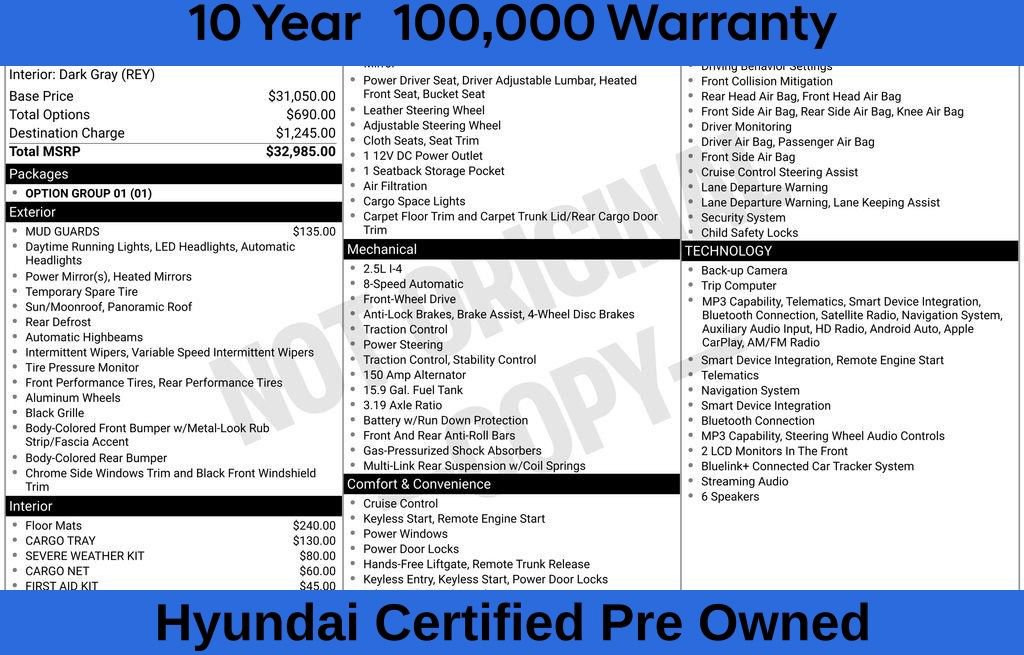 Certified 2025 Hyundai Sonata SEL FWD image 9