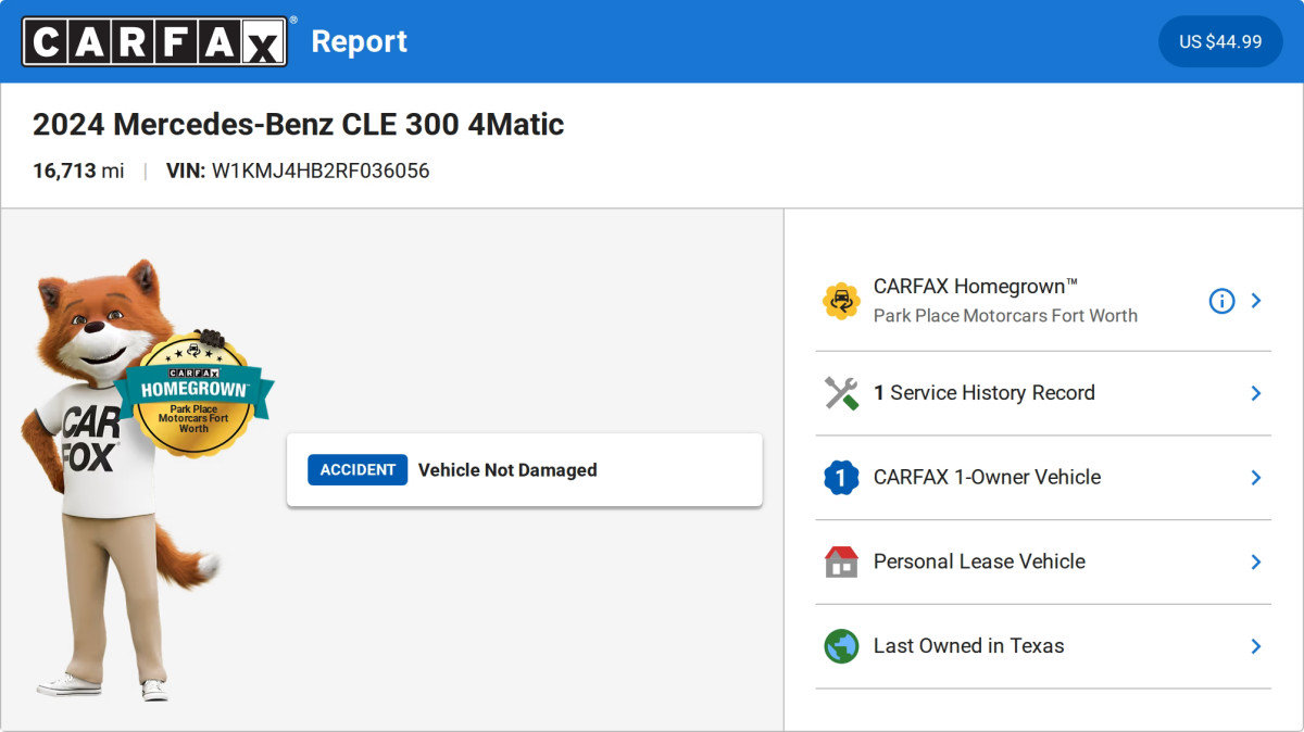 Used 2024 Mercedes-Benz CLE 300 4MATIC Coupe image 3