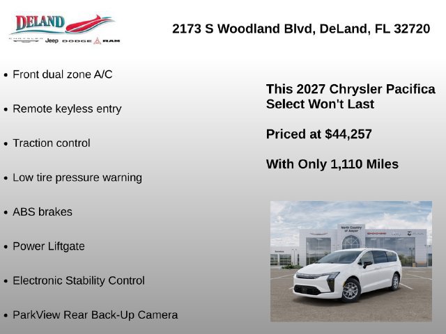 New 2027 Chrysler Pacifica Select FWD image 7