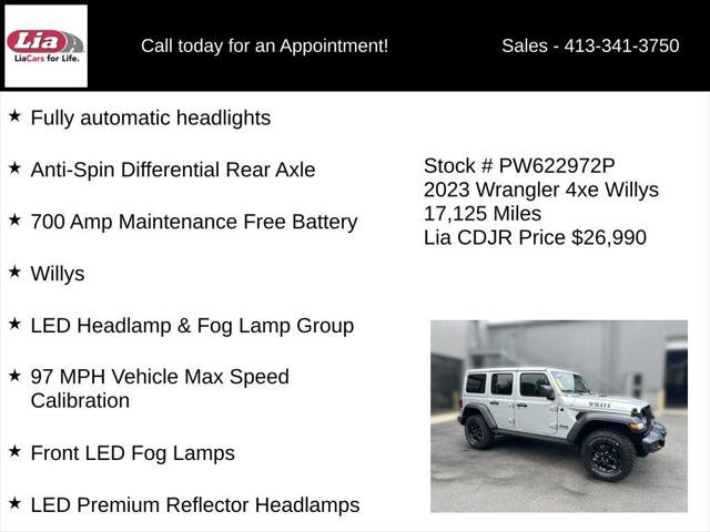 Certified 2023 Jeep Wrangler Unlimited w/ Cold Weather Group AWD/4WD image 26