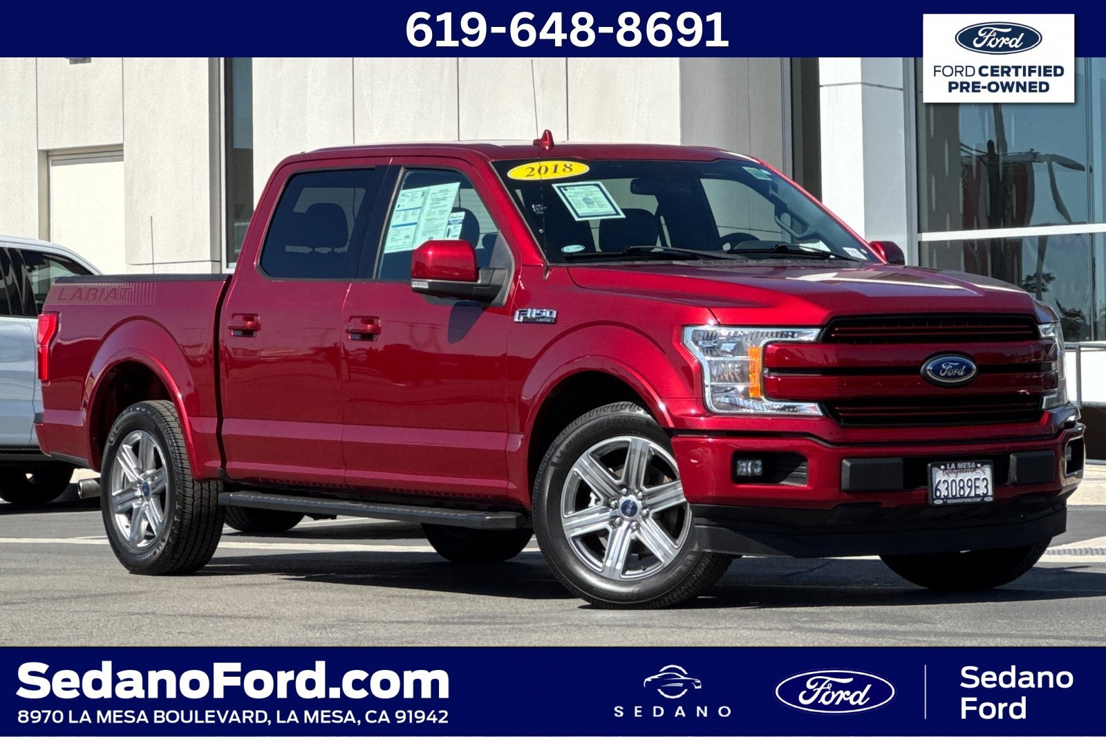 Certified 2018 Ford F150 Lariat RWD image 1