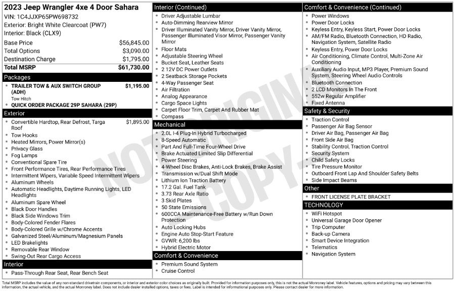 Used 2023 Jeep Wrangler Sahara image 2