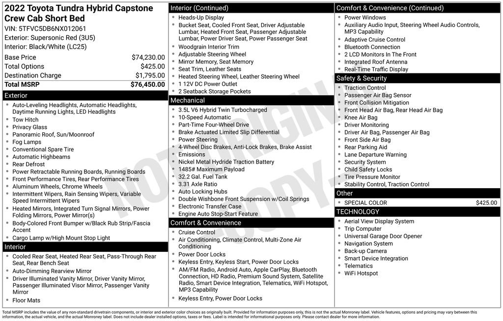 Used 2022 Toyota Tundra Capstone image 7