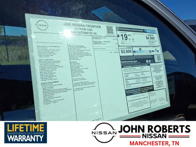 New 2026 Nissan Frontier S image 18