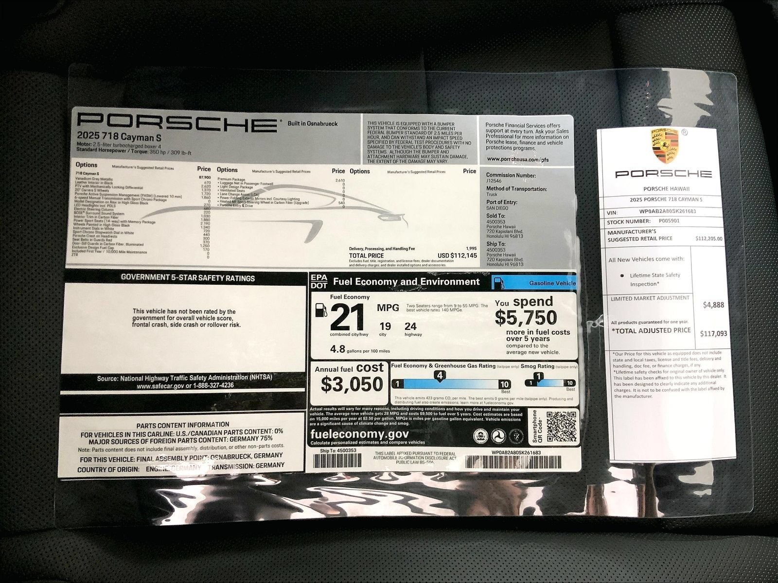 Used 2025 Porsche 718 Cayman S RWD image 25