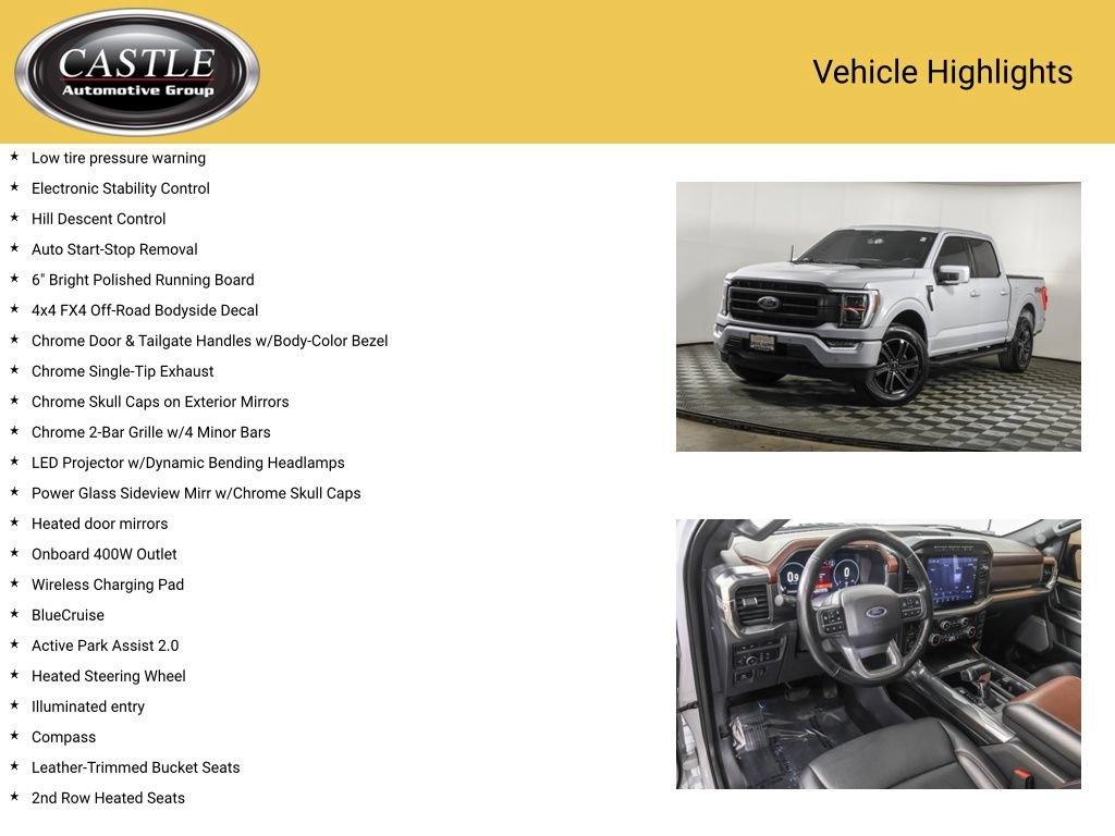 Used 2022 Ford F150 Lariat w/ Equipment Group 502A High AWD/4WD image 12