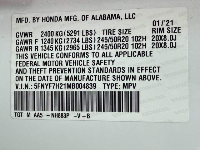 Used 2021 Honda Passport Sport image 30