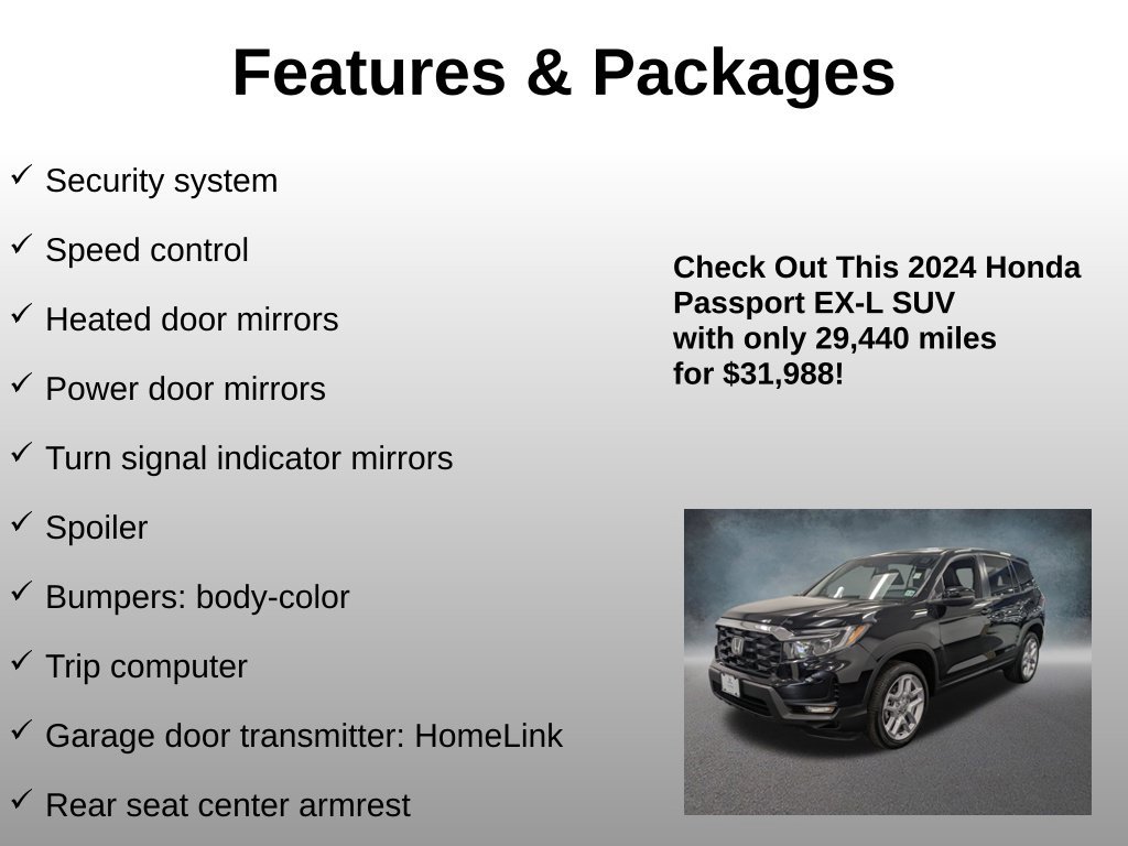 Certified 2024 Honda Passport EX-L image 24