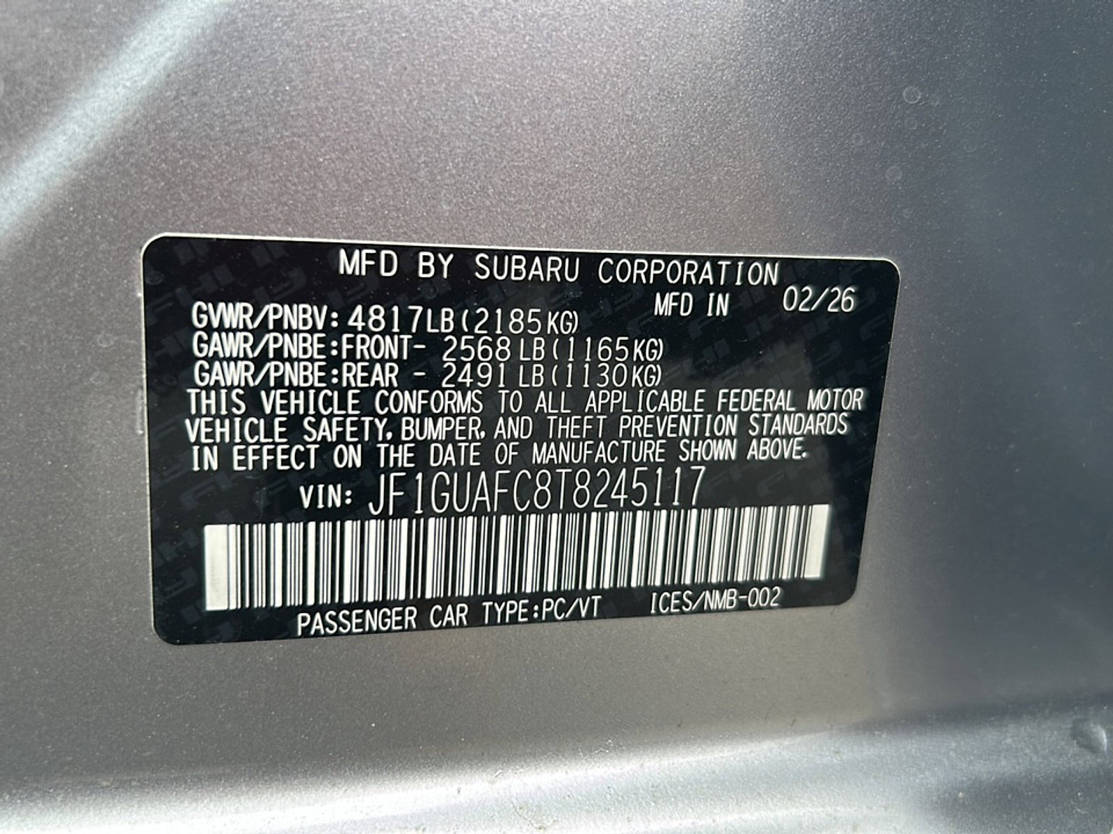 New 2026 Subaru Impreza 2.0i Sport AWD/4WD image 17