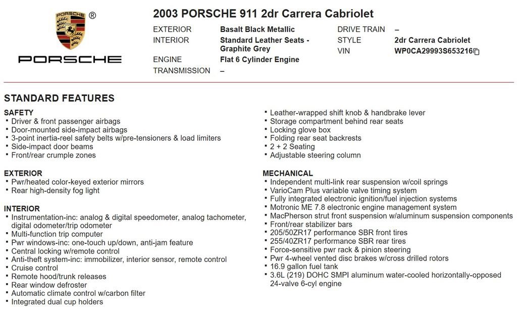 Used 2003 Porsche 911 Carrera image 16