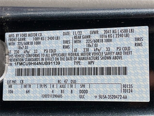 Used 2022 Ford Escape SEL image 29