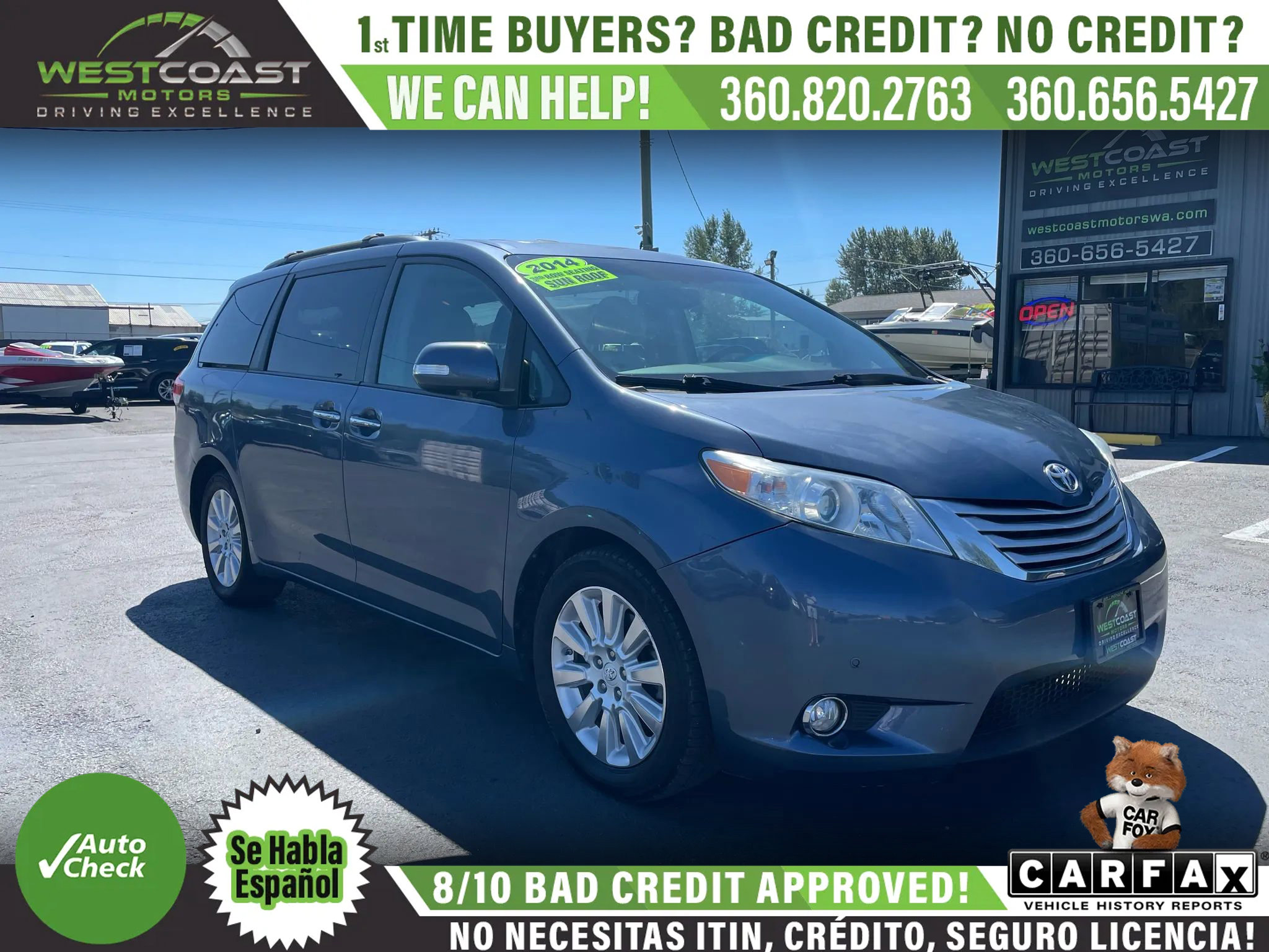 Used 2014 Toyota Sienna Limited w/ Limited Premium Package image 1