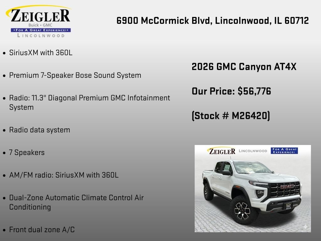 New 2026 GMC Canyon AT4X AWD/4WD image 6