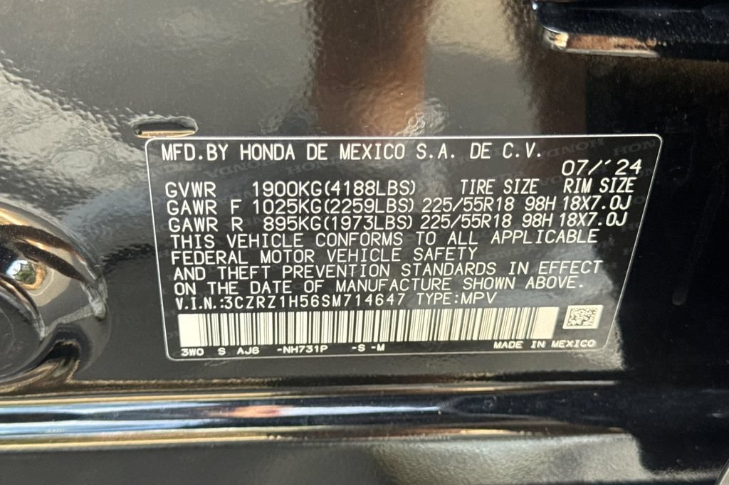 Certified 2025 Honda HR-V Sport image 28