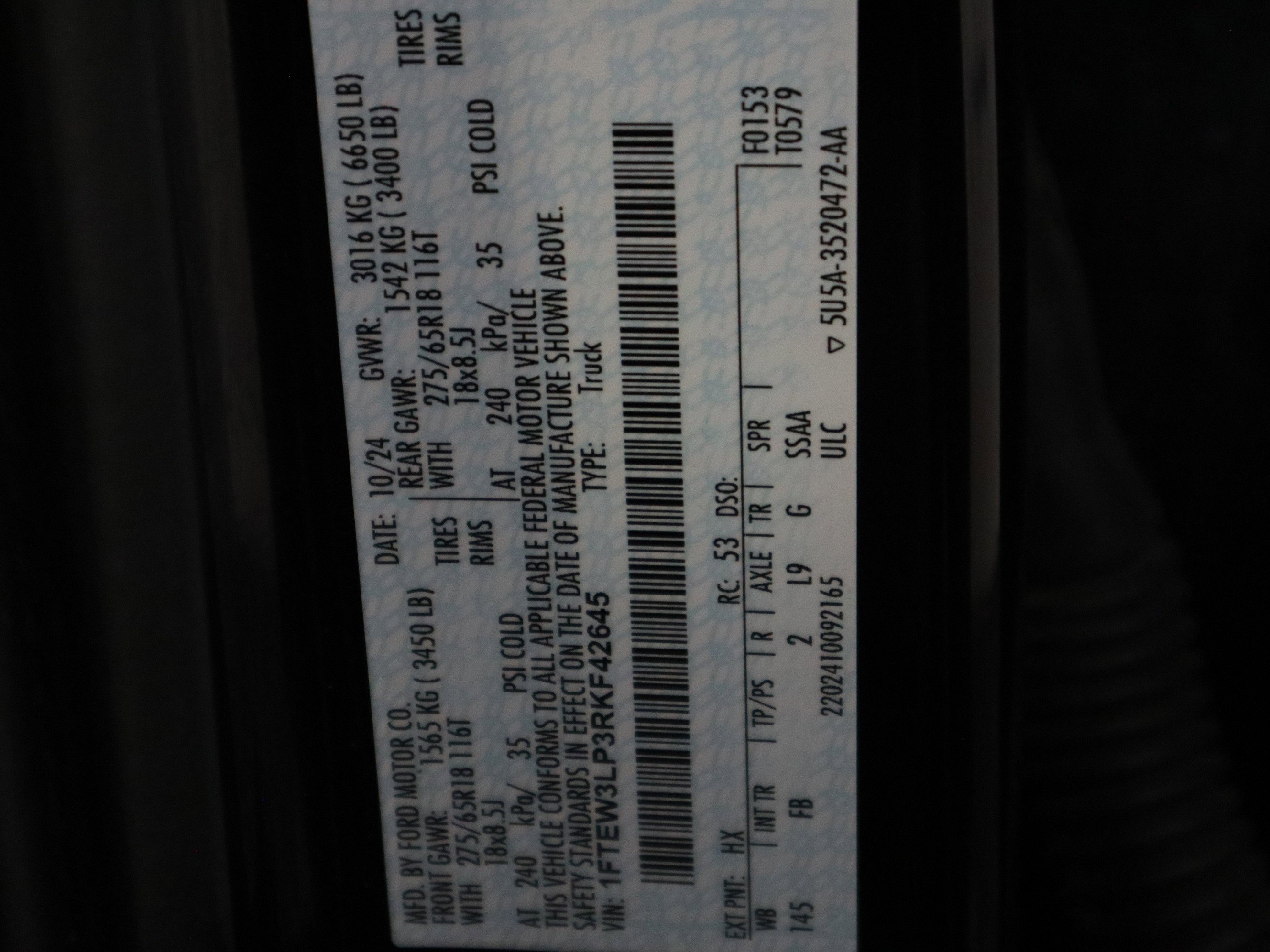 Used 2024 Ford F150 XLT w/ XLT Black Appearance Package image 34