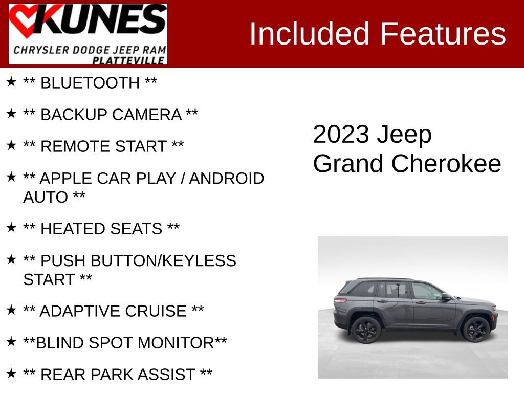 Used 2023 Jeep Grand Cherokee Altitude AWD/4WD image 2
