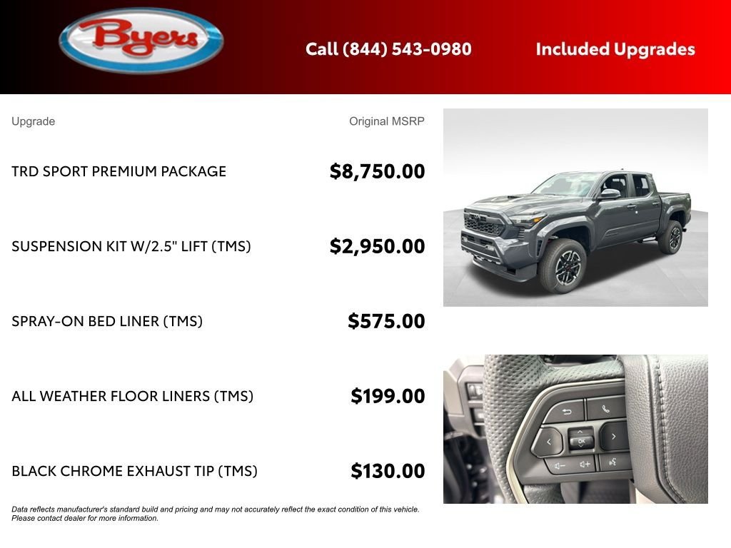 New 2026 Toyota Tacoma TRD Sport w/ TRD Sport Premium Package AWD/4WD image 5