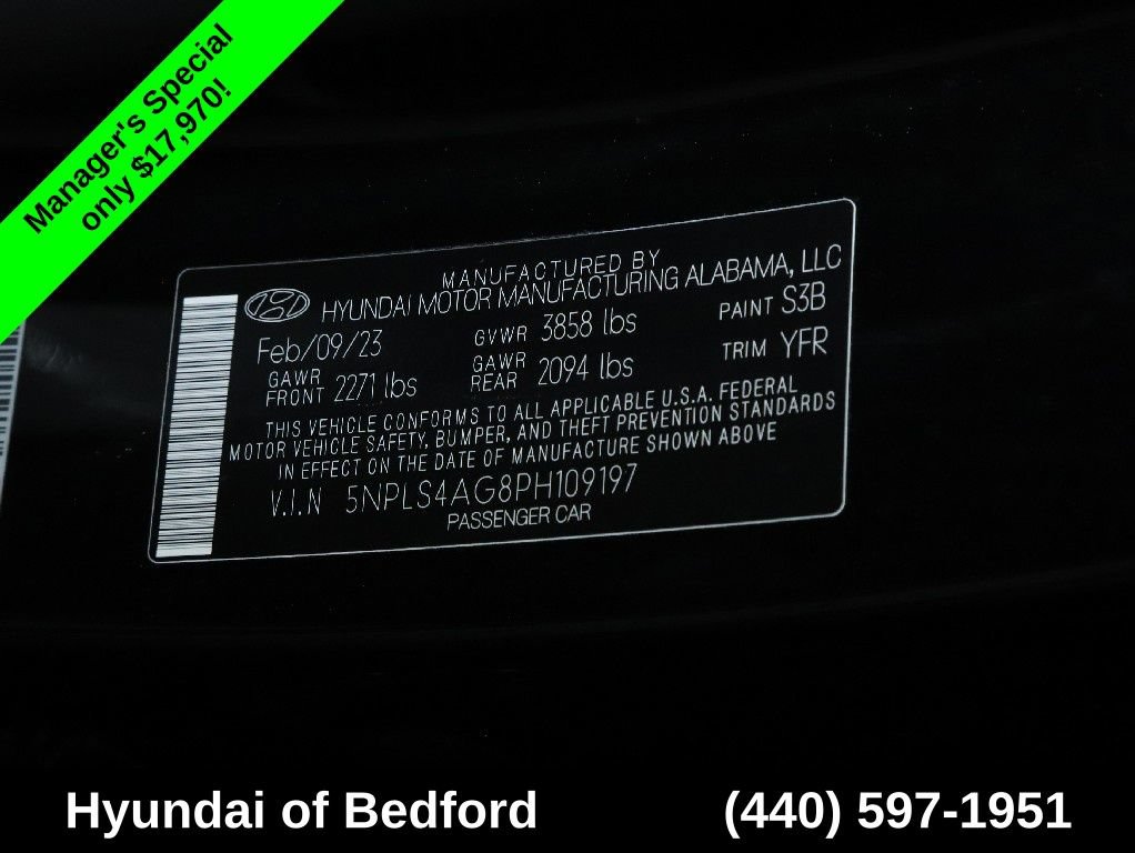 Used 2023 Hyundai Elantra SEL w/ Convenience Package FWD image 21