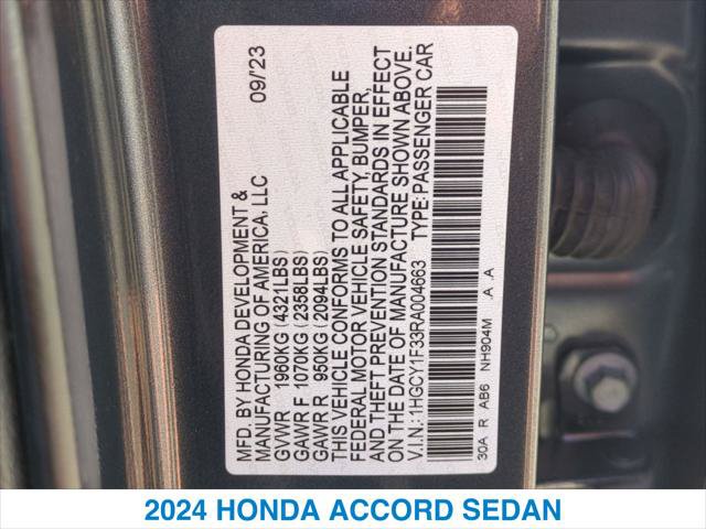 Used 2024 Honda Accord EX image 26
