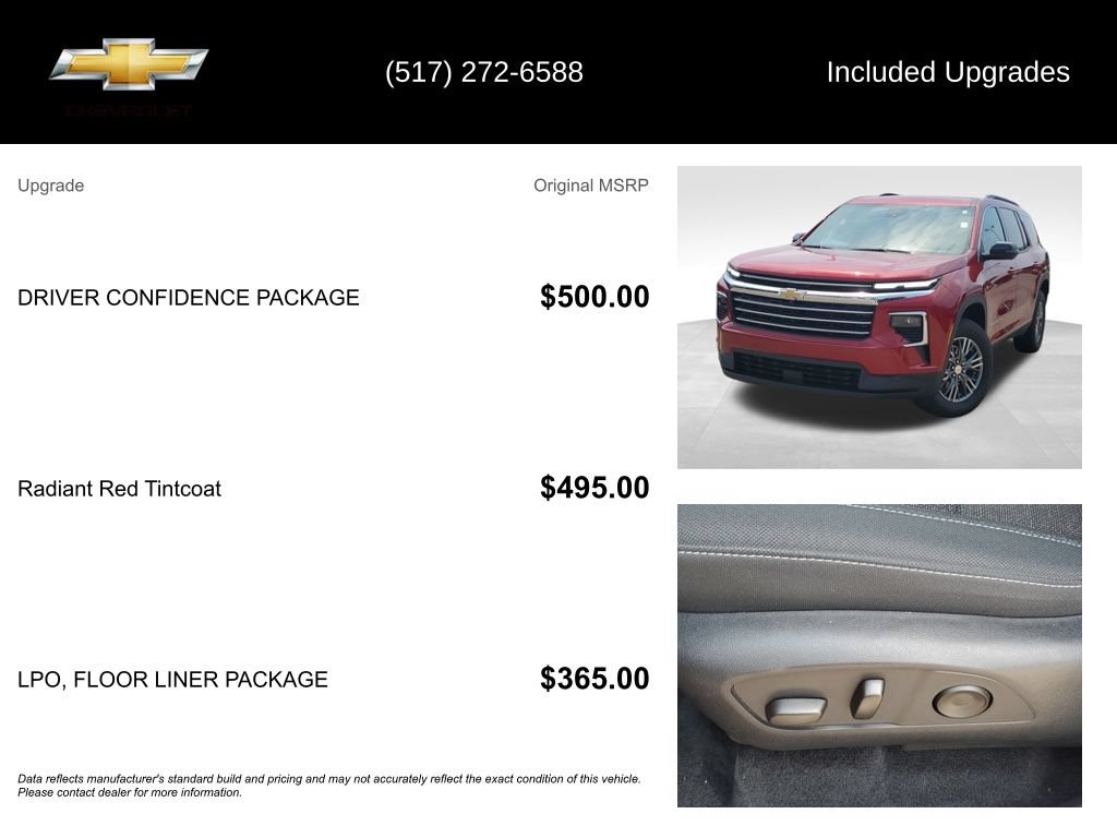 Used 2025 Chevrolet Traverse LT w/ Driver Confidence Package AWD/4WD image 5