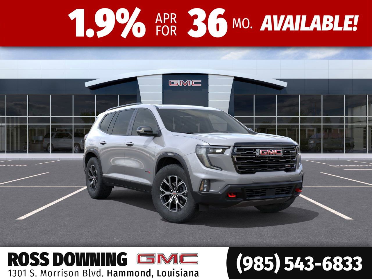 New 2026 GMC Acadia AT4