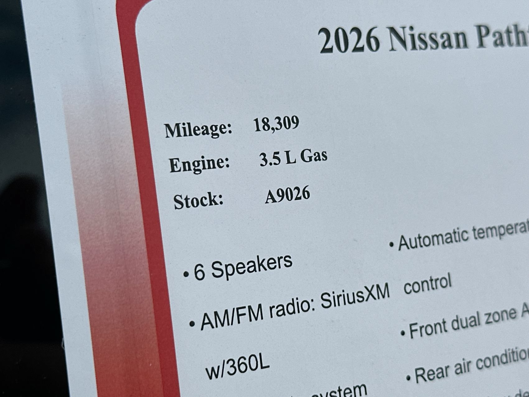 Used 2026 Nissan Pathfinder Rock Creek AWD/4WD image 25