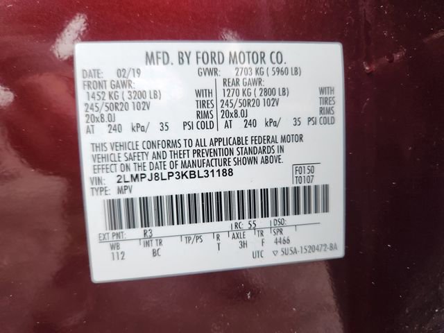 Used 2019 Lincoln Nautilus Reserve w/ Driver Assistance Package image 30