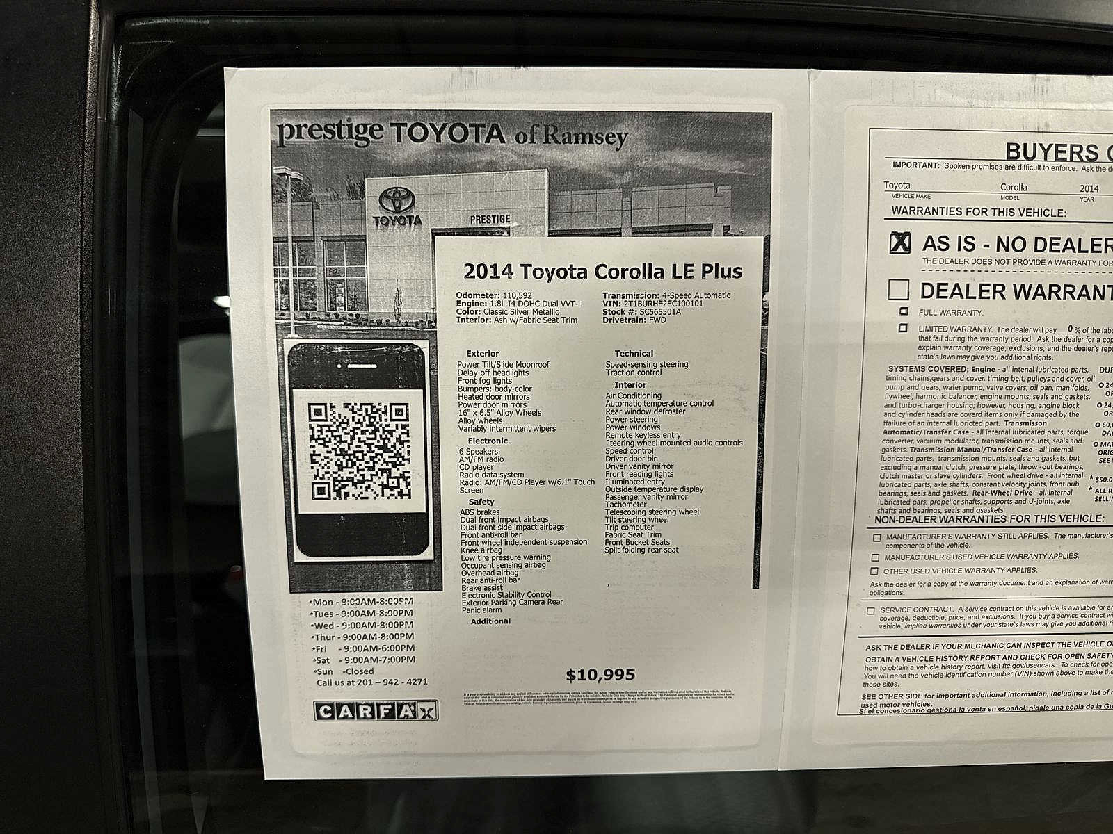 Used 2014 Toyota Corolla LE image 12