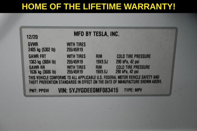 Used 2021 Tesla Model Y Long Range AWD/4WD image 61