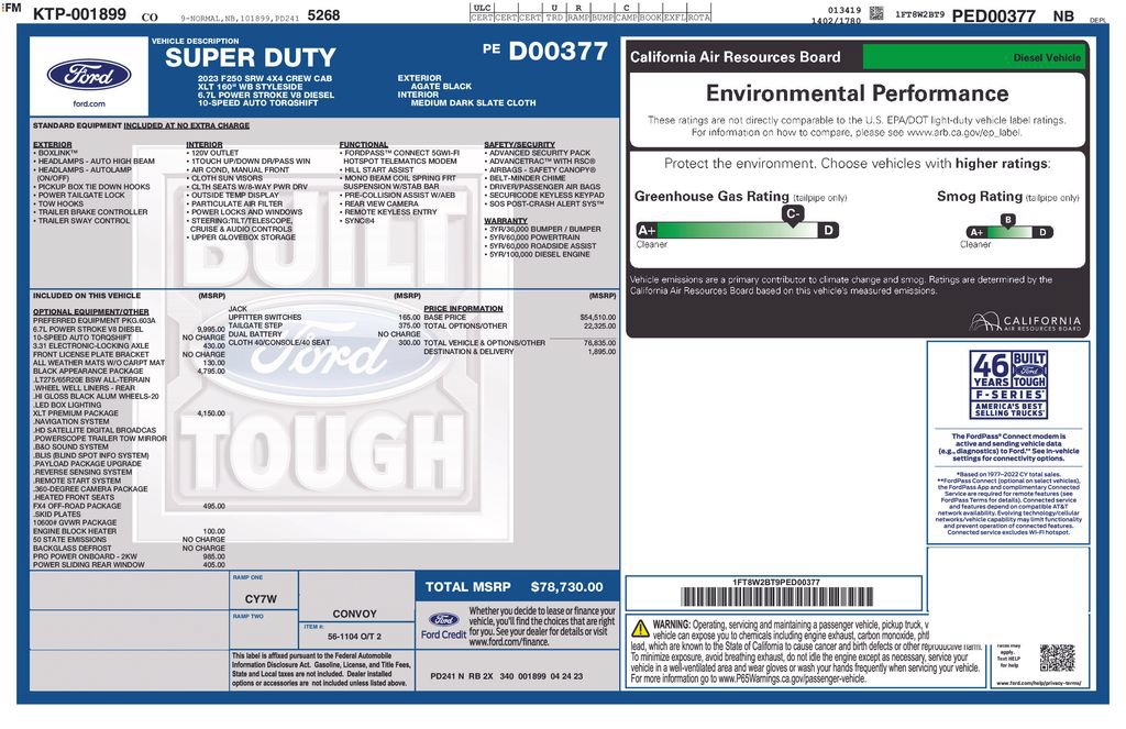 Certified 2023 Ford F250 XLT w/ Black Appearance Package AWD/4WD image 46