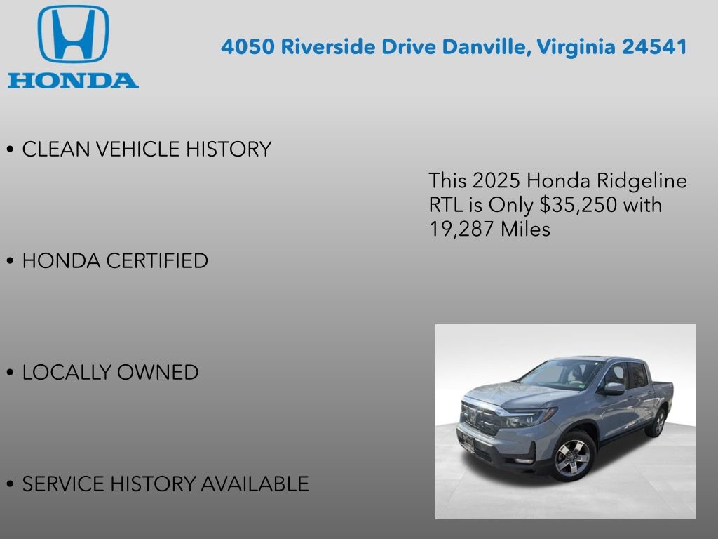 Used 2025 Honda Ridgeline RTL image 7
