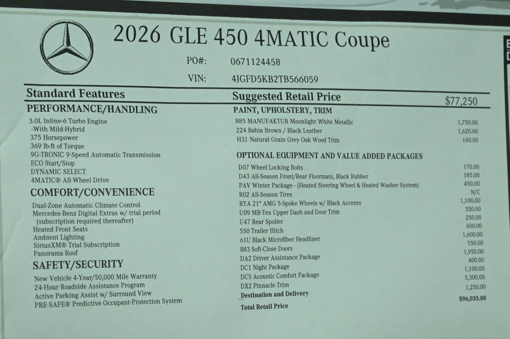 New 2026 Mercedes-Benz GLE 450 4MATIC Coupe image 29