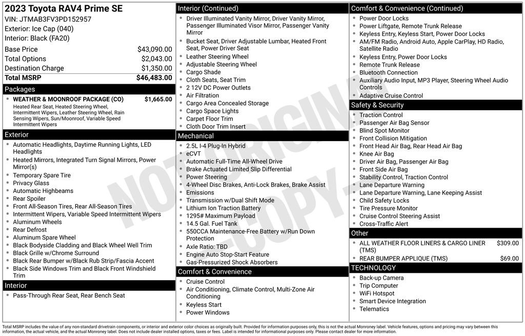 Used 2023 Toyota RAV4 SE w/ Weather & Moonroof Package image 2