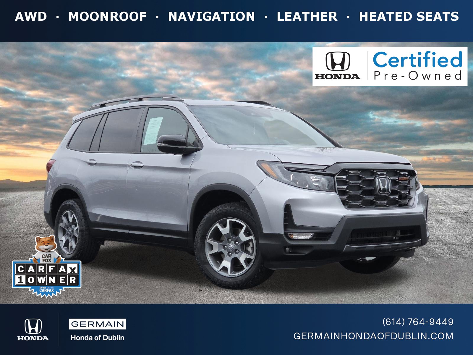 Certified 2023 Honda Passport TrailSport image 1