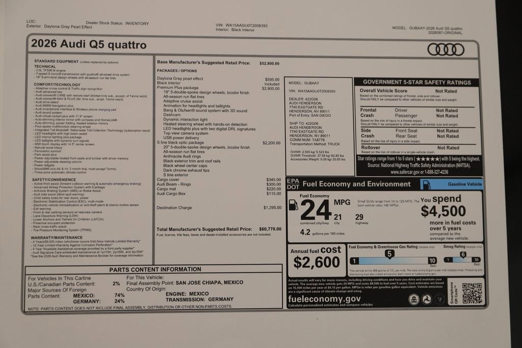 New 2026 Audi Q5 2.0T Premium Plus image 31