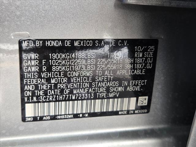 New 2026 Honda HR-V EX-L image 17