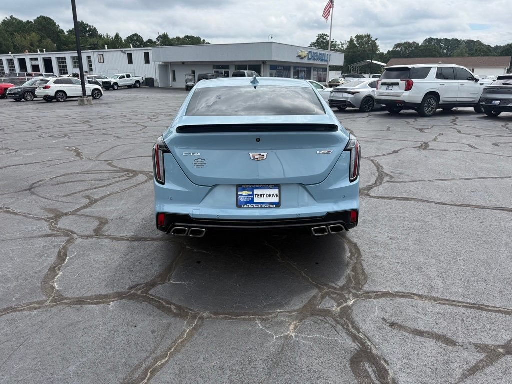 Used 2025 Cadillac CT4 V w/ LPO, ONYX Package RWD image 3