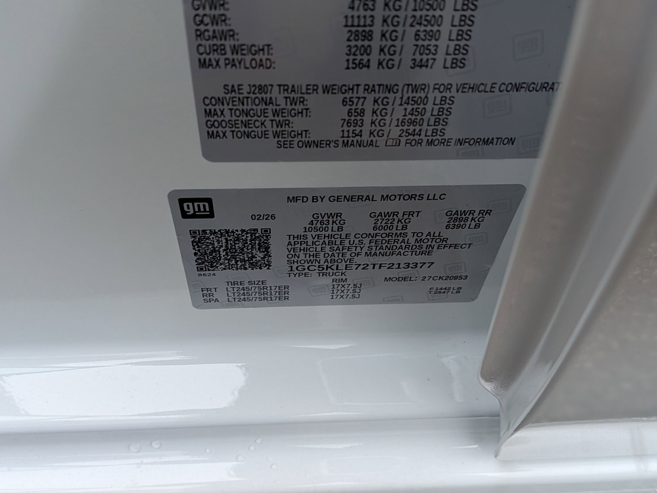 New 2026 Chevrolet Silverado 2500 W/T w/ WT Convenience Package image 13