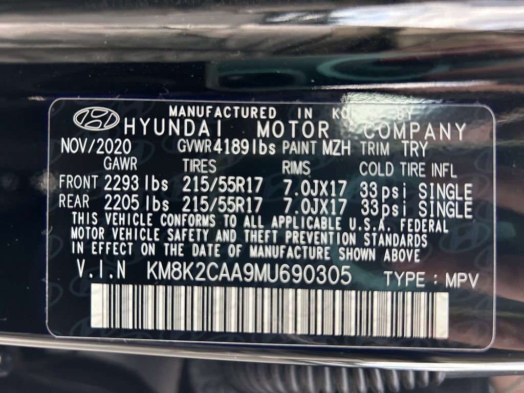 Certified 2021 Hyundai Kona SEL w/ Cargo Package image 34