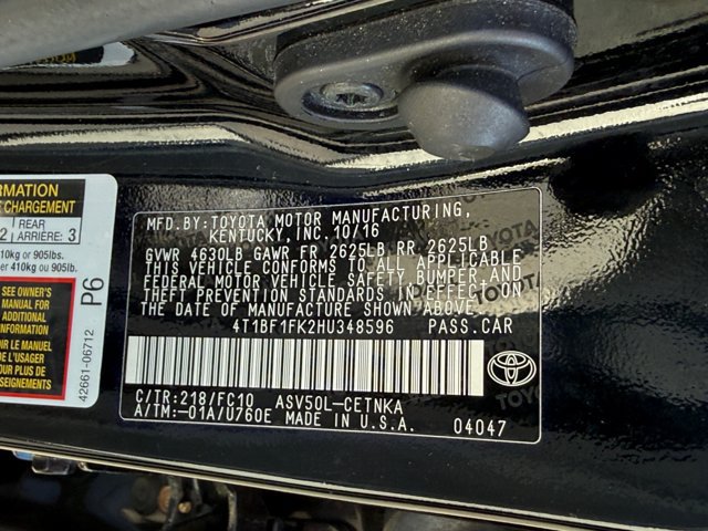 Used 2017 Toyota Camry LE FWD image 34