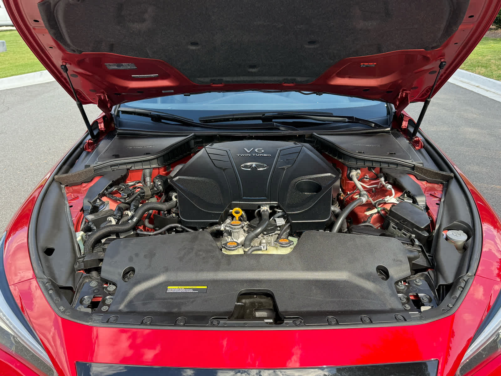 Used 2023 INFINITI Q50 Red Sport 400 w/ Carbon Fiber Package AWD/4WD image 31