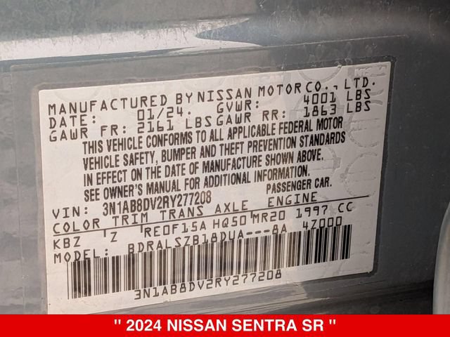 Used 2024 Nissan Sentra SR w/ SR Premium Package FWD image 41