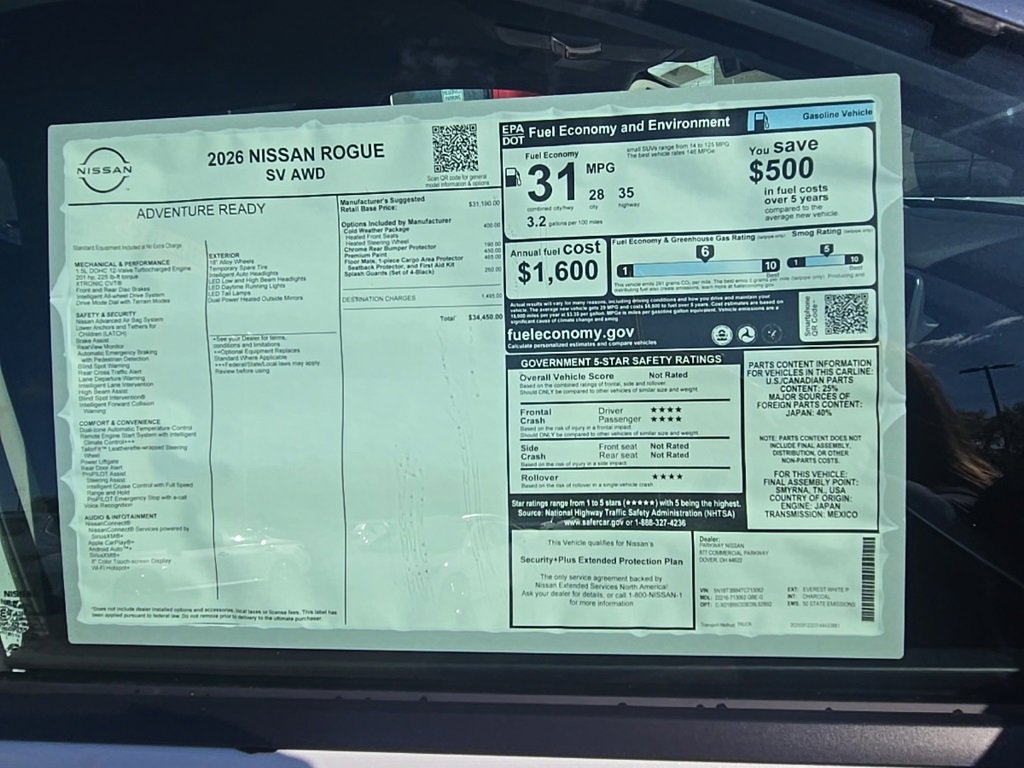 New 2026 Nissan Rogue SV image 36