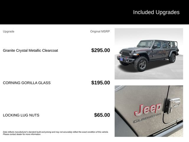 Used 2021 Jeep Gladiator Rubicon w/ LED Lighting Group AWD/4WD image 11
