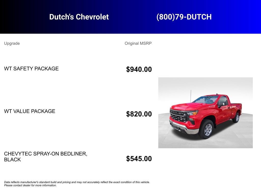 New 2026 Chevrolet Silverado 1500 W/T w/ WT Safety Package AWD/4WD image 5