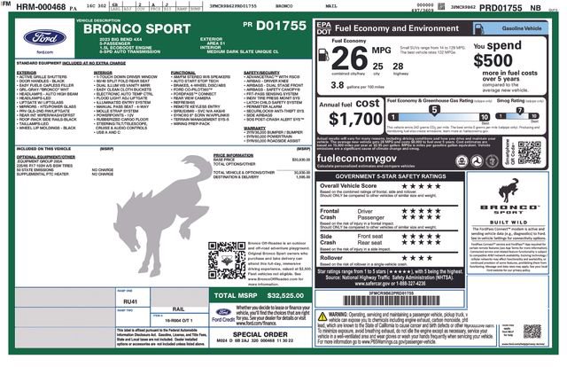 Used 2023 Ford Bronco Sport Big Bend image 5