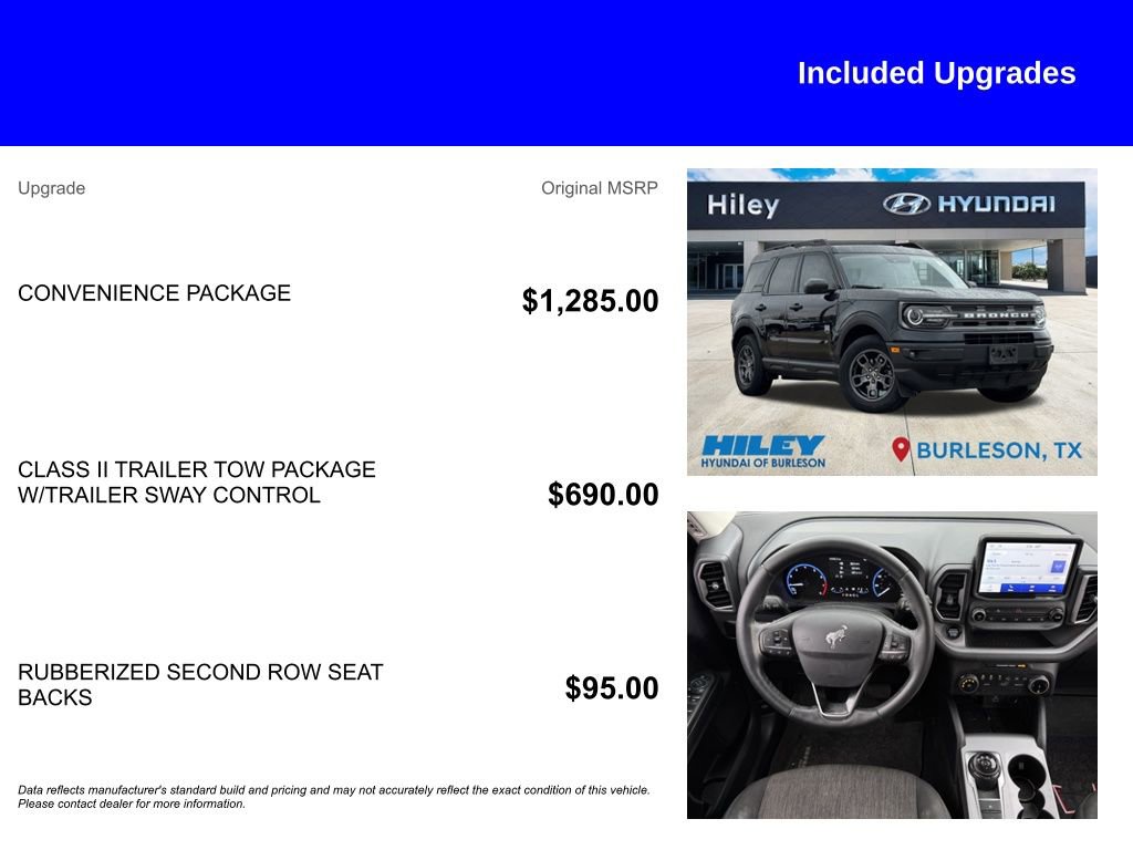 Used 2022 Ford Bronco Sport Big Bend w/ Convenience Package image 5